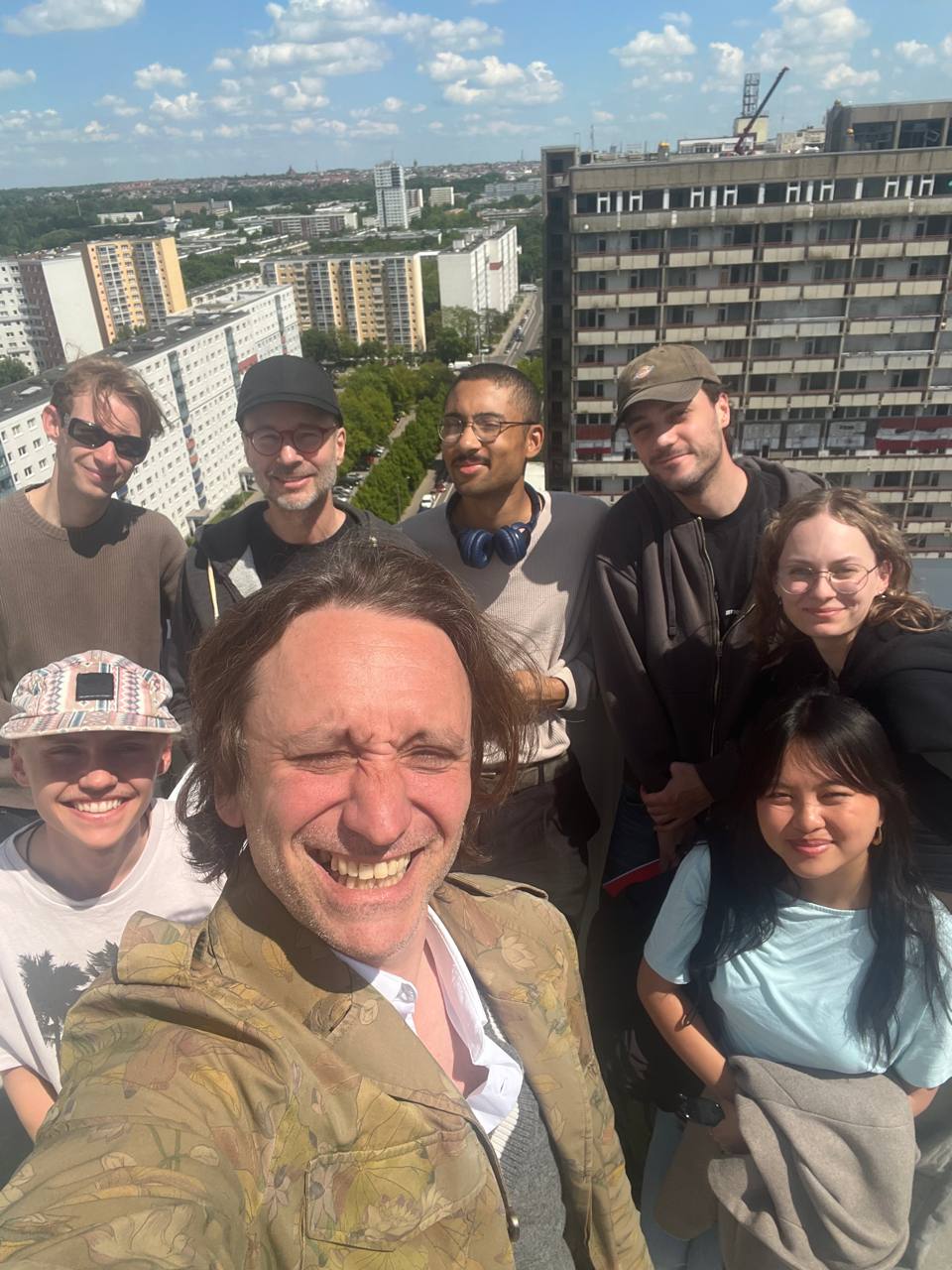 DDReams team overlooking a housing estate